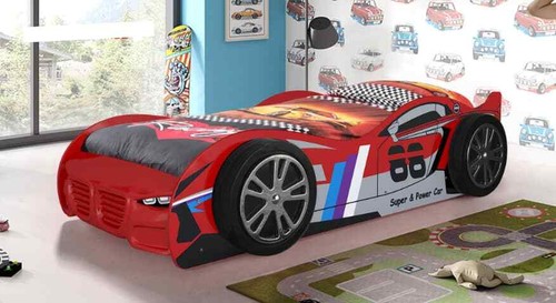 Single 3ft kids red car - , +
