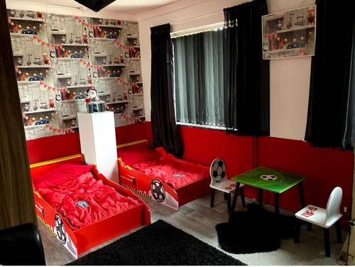 Kids toddler racing car - kids, bed