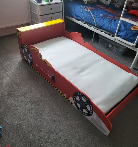 Kids racing car bed - kids,