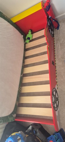 Kids car bed frame toddler - bed,