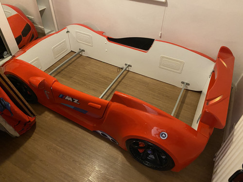 Red sports car bed - sports,